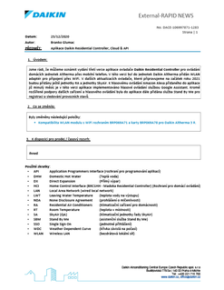 Aplikace Daikin Residential Controller App, Cloud  API.pdf